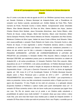 Leia a ATA - www camaraanapolis go gov br