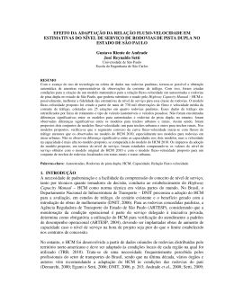 efeito da adapta&ccedil;&atilde;o da rela&ccedil;&atilde;o fluxo-velocidade