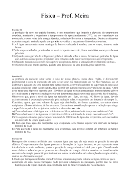 Fisica - Prof. Meira
