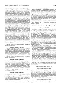 Diário da República, 2.a série — N.o 101 — 25 de Maio de 2007