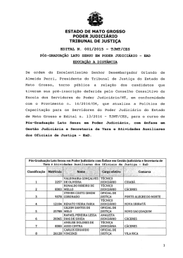 estado de mato çrosso poder judiciario tribunal de justiça