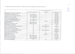 Lista Unitária de Ordenação Final