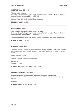 DSI-DLLM Janeiro 2015 P&aacute;gina 1 de 4 MODERNO, Alice, 1867