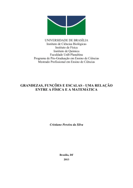 grandezas, fun&ccedil;&otilde;es e escalas - uma rela&ccedil;&atilde;o entre a f&iacute;sica e a