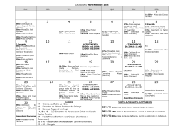 calend&aacute;rio novembro de 2014 - Par&oacute;quia Nossa Senhora do Ros&aacute;rio