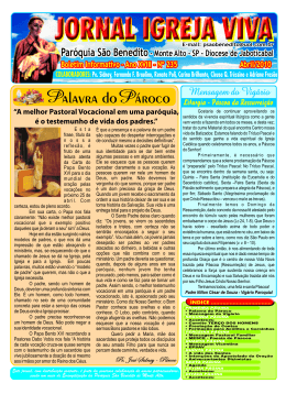 Jornal Igreja Viva Abril 2010.cdr - Par&oacute;quia Nossa Senhora Consolata