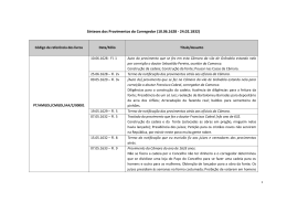 S&iacute;nteses dos Provimentos do Corregedor
