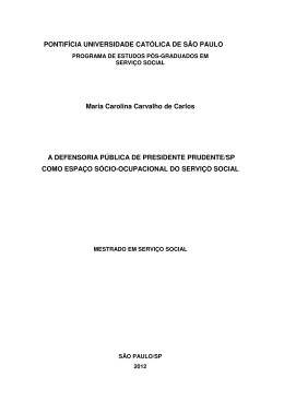 PONTIF&Iacute;CIA UNIVERSIDADE CAT&Oacute;LICA DE S&Atilde;O PAULO Maria