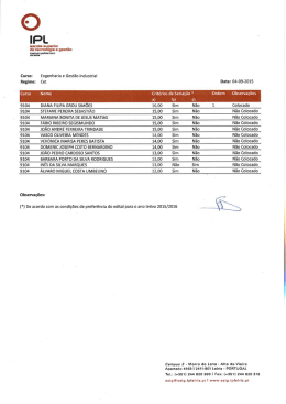 Engenharia e Gest&atilde;o Industrial