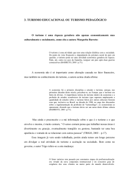 3. turismo educacional ou turismo pedag&oacute;gico