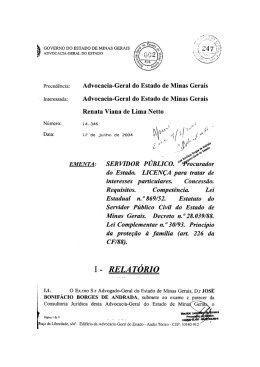 14.346 - Advocacia Geral do Estado de Minas Gerais