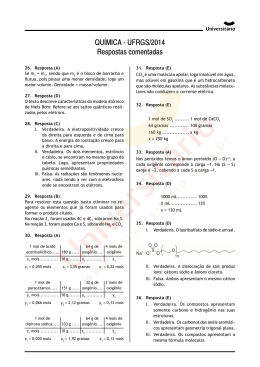Resolução da Prova de Química | Vestibular