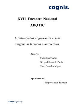 XVII Encontro Nacional ABQTIC