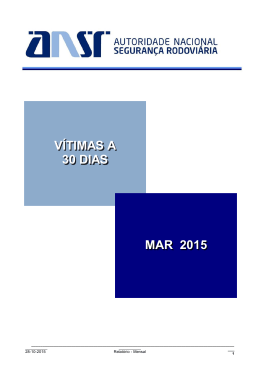 VÍTIMAS A 30 DIAS MAR 2015