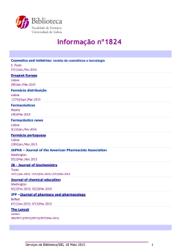 Dia 18-05-2015 | Informação Nº 1824