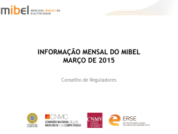 informa&ccedil;&atilde;o mensal do mibel - mar&ccedil;o 2015