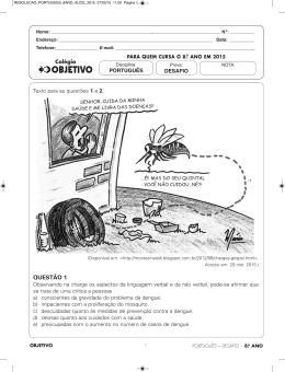 8&ordm; ano em 2015 - Col&eacute;gio OBJETIVO