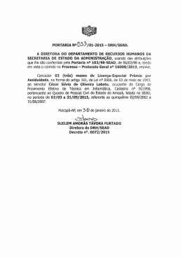 PORTARIA NO&Oacute;S3 mar