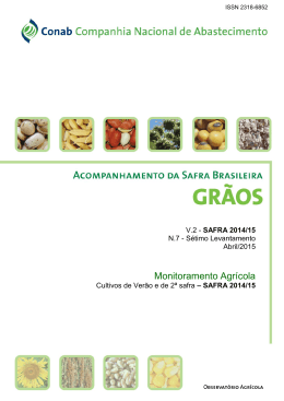 7&ordm; Levantamento de Gr&atilde;os Safra 2014/2015