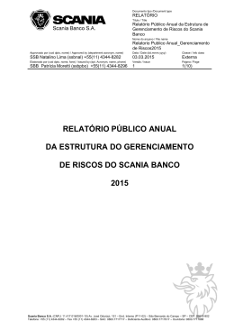 relatório público anual da estrutura do gerenciamento de
