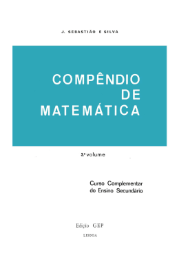 Capítulo V. Álgebras de Aplicações Lineares e Álgebras de Matrizes
