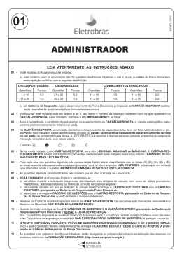 PROVA 01 - ADMINISTRADOR.indd