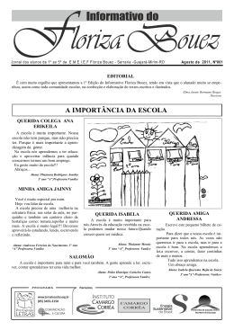 A IMPORT&Acirc;NCIA DA ESCOLA - Portal do Jornal Escolar