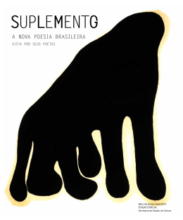 A NOVA POESIA BRASILEIRA - Secretaria de Estado de Cultura