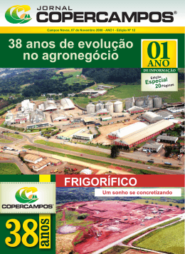 38 anos de evolu&ccedil;&atilde;o no agroneg&oacute;cio