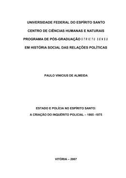 estado e polícia no espírito santo - Pró