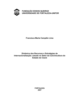 FUNDA&Ccedil;&Atilde;O EDSON QUEIROZ UNIVERSIDADE DE FORTALEZA
