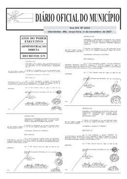 Edição 2800 - Portal da Prefeitura de Uberlândia