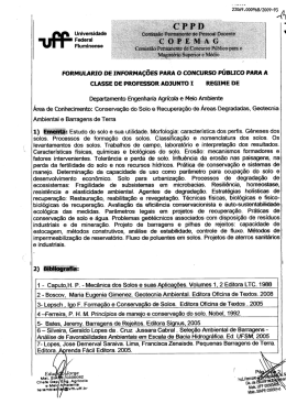 formul&aacute;rio de informa&ccedil;&otilde;es para o concurso p&uacute;blico para a