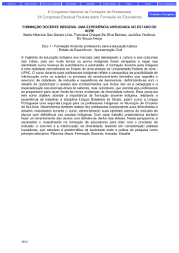 II Congresso Nacional de Formação de Professores XII Congresso