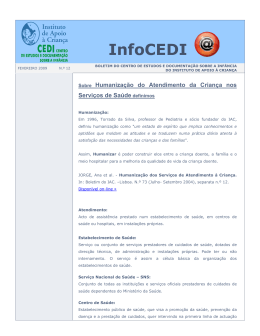CEDI - Sociedade Portuguesa de Pediatria