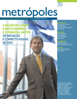Revista Metr&oacute;poles - &Aacute;rea Metropolitana de Lisboa