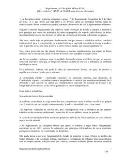 Regulamento de Disciplina Militar (RDM) (Decreto-Lei