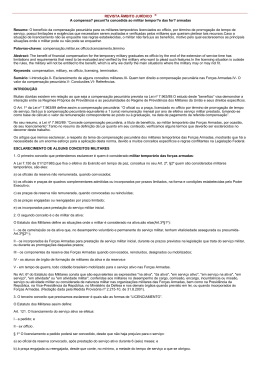 REVISTA &Acirc;MBITO JUR&Iacute;DICO &reg; A compensa? pecuni?a concedida