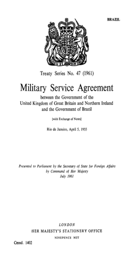 Z - UK Treaties Online