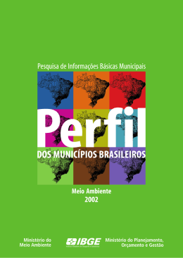 Meio Ambiente 2002 - Perfil dos Municípios Brasileiros