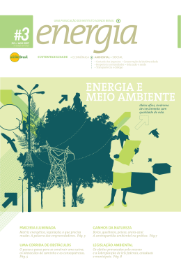 Energia e Meio Ambiente | Sustentabilidade