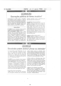 `Execraçôes públicos de forma incabívei`