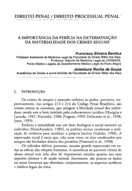 ralidade dos crimes sexuais