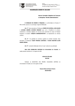 DELIBERAÇÃO CONSEP Nº 230/2005 Deliberações