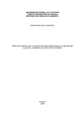 UNIVERSIDADE FEDERAL DO TOCANTINS CAMPUS