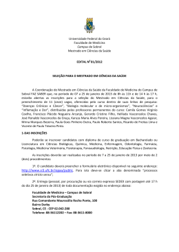 Veja edital em pdf - Crefito-6