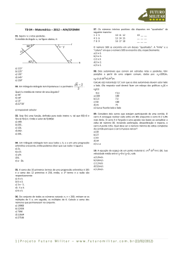 TD 4 - Matemática - AFA/EFOMM