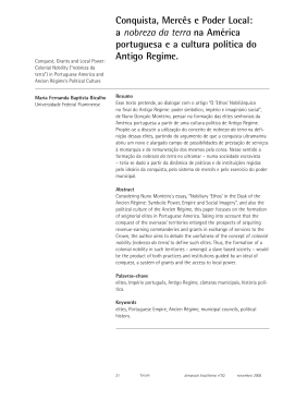 Conquista, Merc&ecirc;s e Poder Local: a nobreza da terra na