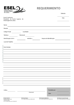 P&oacute;lo Maria Fernanda Resende Tel.: 21 792 41 00 / Fax: 21 792 41