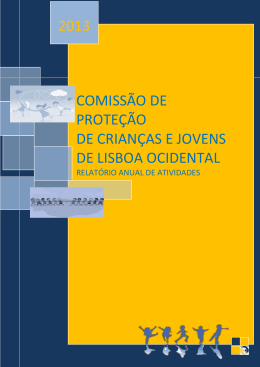 Relatório de Actividades da CPCJ Lisboa Ocidental